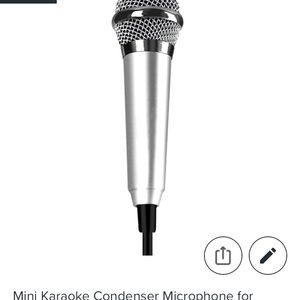 This is a mini karaoke microphone.